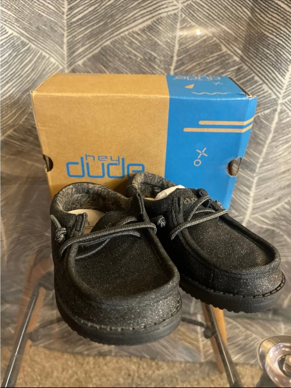 Hey Dude Kids Black Slip-On Casual Shoes